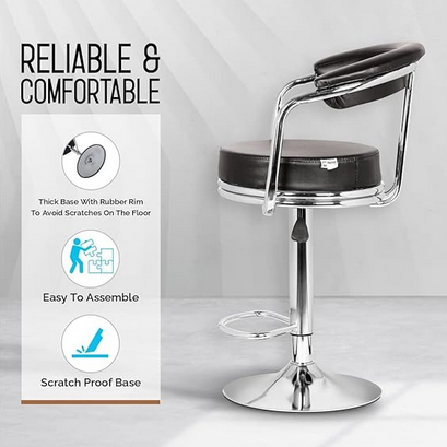 Classic Height Adjustable and Revolving Bar Stool/Kitchen Chair